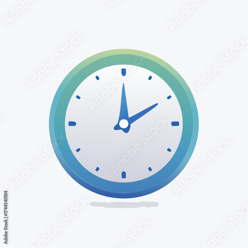 Stylized Clock Icon Depicting Time Measurement and Chronological Arrangement for Visual Presentation