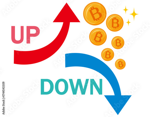 ビットコインのアイコン　仮想通貨