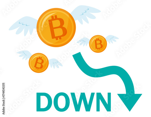 ビットコインのアイコン　仮想通貨