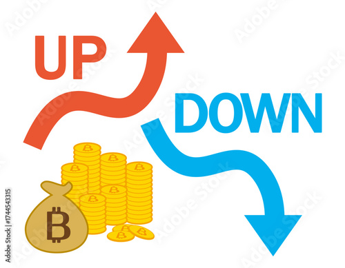 ビットコインのアイコン　仮想通貨