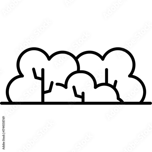 Shrub Outline Icon