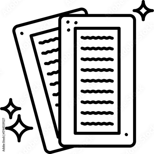 Wax Strips Outline Icon