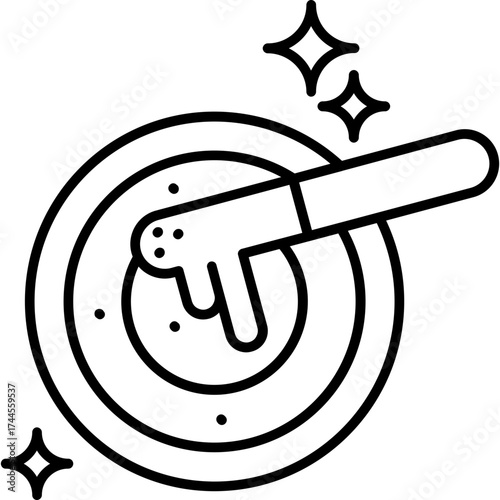 Hot Wax Pot Outline Icon