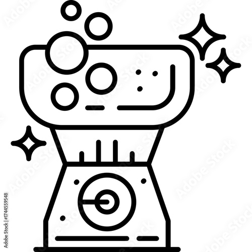 Facial Steamer Outline Icon