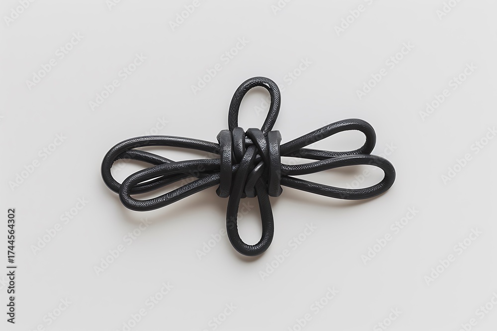 Fototapeta premium USB cord creatively knotted in shape high resolution picture