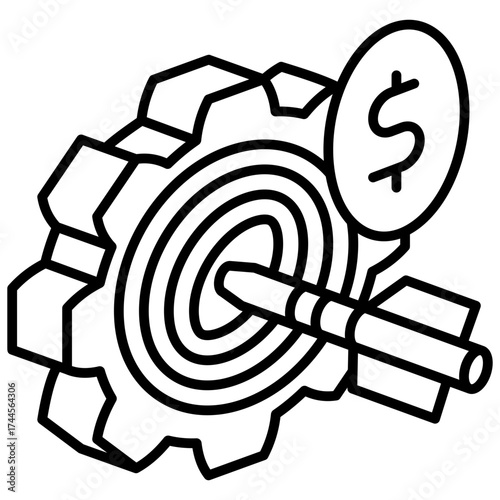 Target Audience Mini Illustration Isometric Icon. Use For Modern Concept, Print, Ui, Ux Kit, Web And App Development. Vector Related To Market, Business, Finace