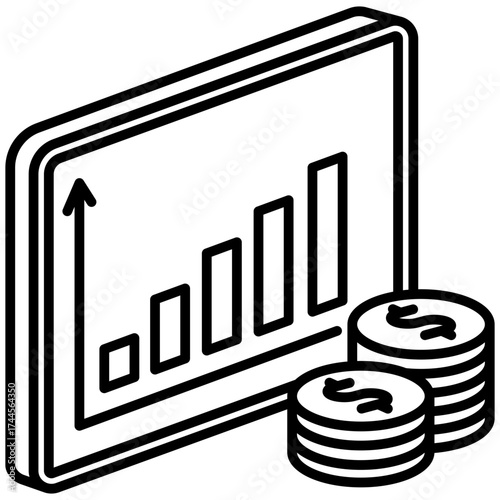 Demand Mini Illustration Isometric Icon. Use For Modern Concept, Print, Ui, Ux Kit, Web And App Development. Vector Related To Market, Business, Finace