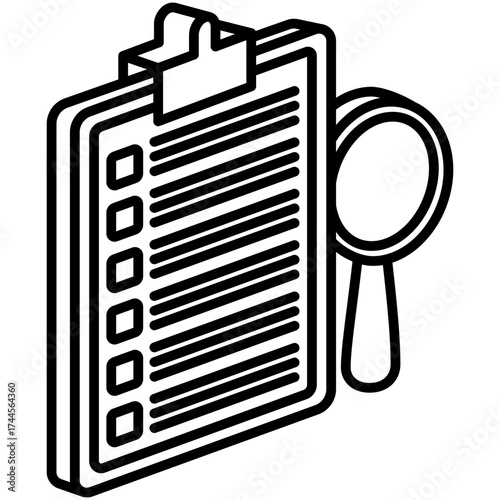 Business Survey Mini Illustration Isometric Icon. Use For Modern Concept, Print, Ui, Ux Kit, Web And App Development. Vector Related To Market, Business, Finace
