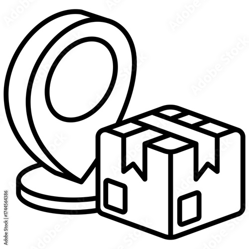Location Mini Illustration Isometric Icon. Use For Modern Concept, Print, Ui, Ux Kit, Web And App Development. Vector Related To Market, Business, Finace