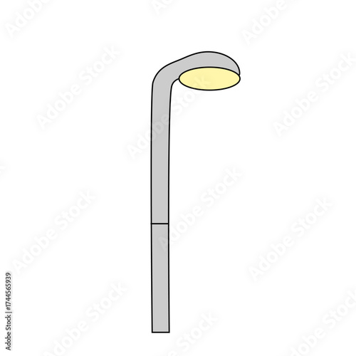 シンプルな街灯のイラスト
