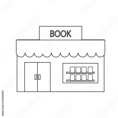 シンプルな本屋のアイコン