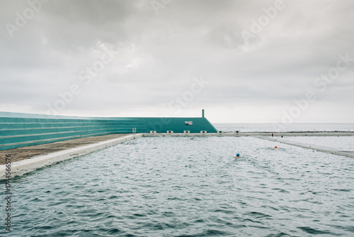 Swimmers at Newcastle Ocean Baths, New South Wales