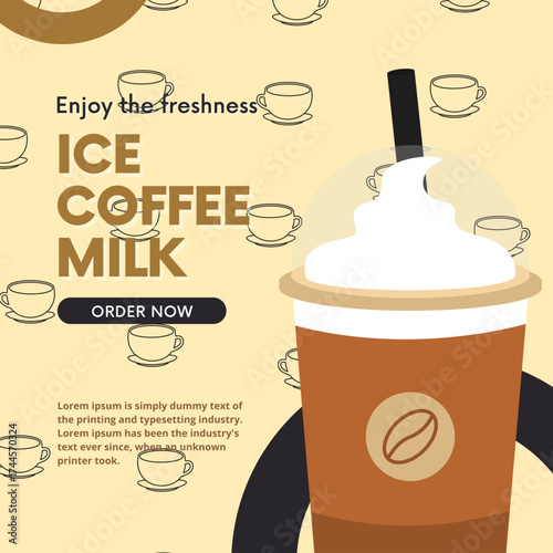 Coffee poster and flyer templates. Templates for marketing, advertising, banners, and posters.