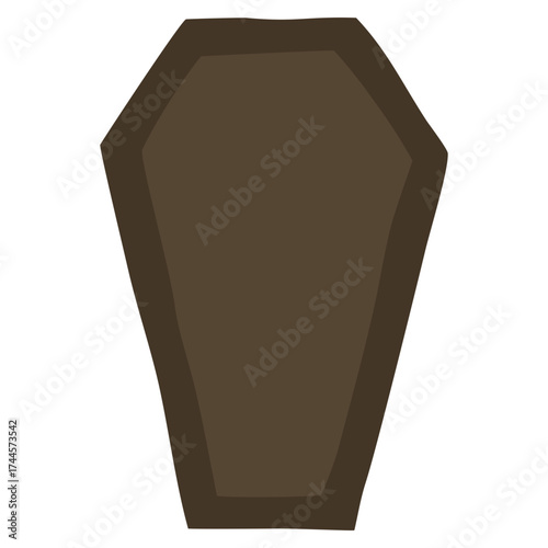 illustration of coffin 