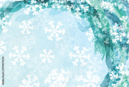 雪　クリスマス　冬　光　背景