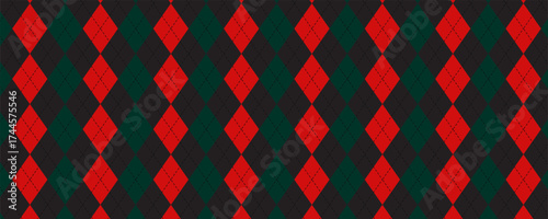 Argyle pattern collection poster set. Seamless vivid geometric background for christmas, xmas cover, fabric, textile, men clothing, wrapping paper. Backdrop Little Gentleman party invite card