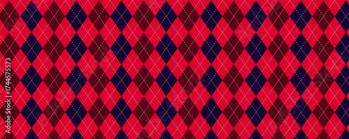 Argyle pattern collection poster set. Seamless vivid geometric background for christmas, xmas cover, fabric, textile, men clothing, wrapping paper. Backdrop Little Gentleman party invite card