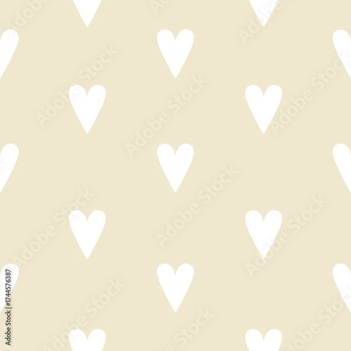 Adoring Valentine Hearts seamless pattern