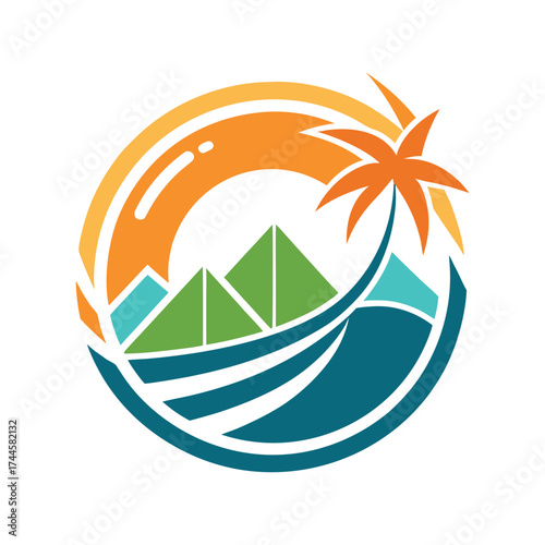 Modern Travel Agency Logo Vector