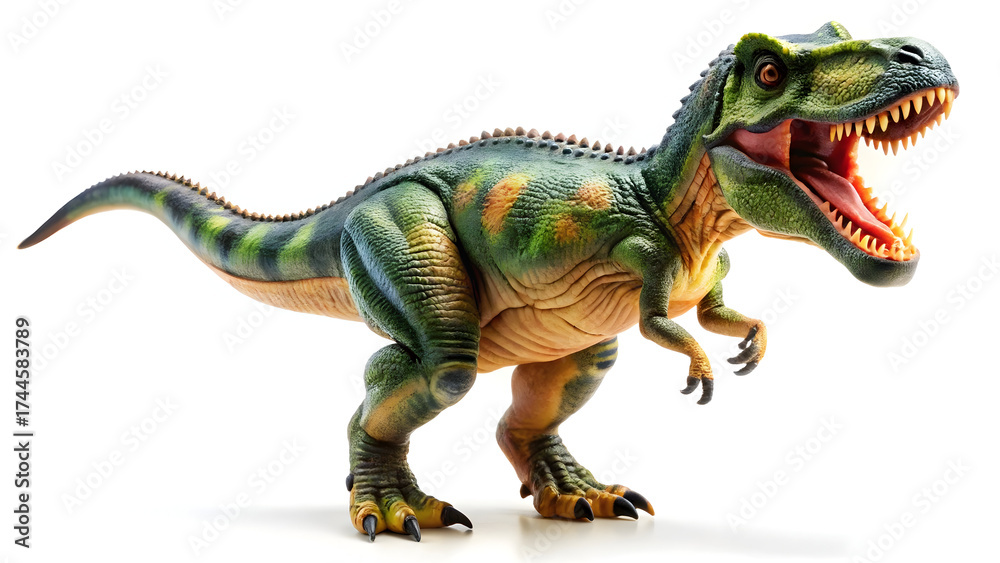 Obraz premium dinosaur toy isolated on white