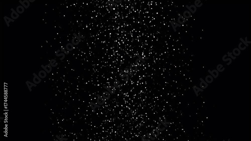 Abstract Glitter Explosion on Black Background.