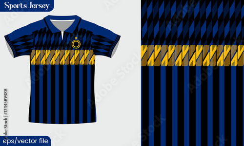 Vector sport jersey soccer for sublimation