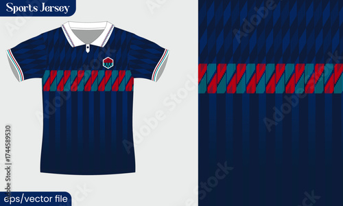 Vector sport jersey soccer for sublimation