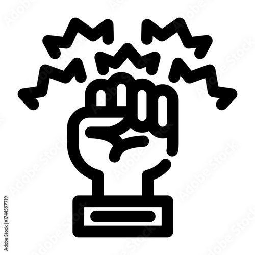Motivation Linear Style Icon