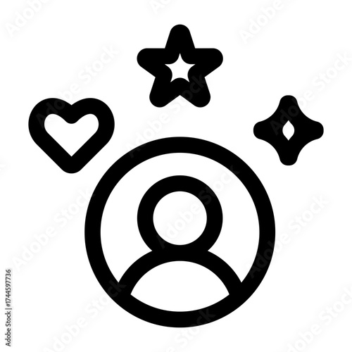 Personality Linear Style Icon