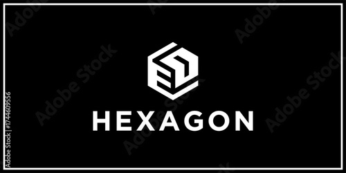 ED hexagon logo design inspiration	
