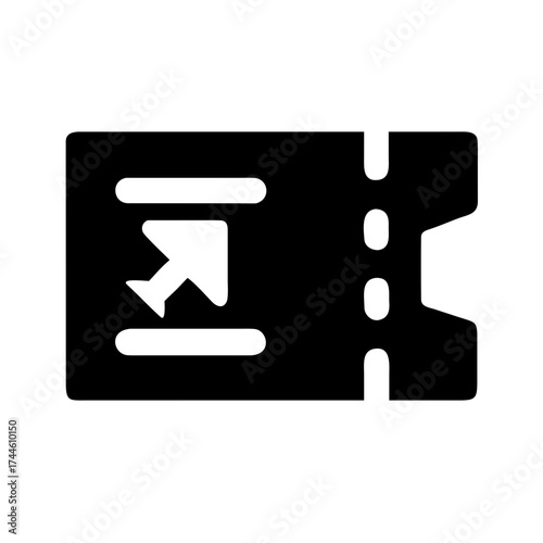 Travel ticket for boarding pass for transportation