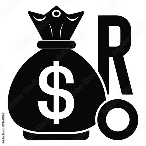 roi  return on investment  icon vector icon
