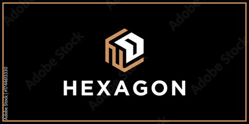 ND hexagon logo design inspiration	