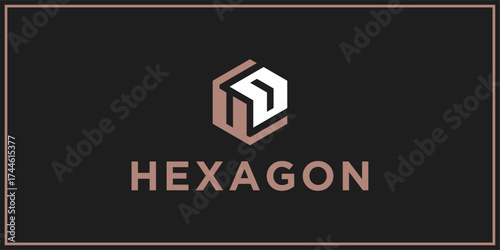 UD hexagon logo design inspiration	