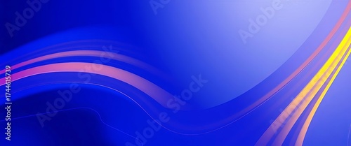 Abstract blue vector background with dynamic lines and gradients,  smooth,  visual