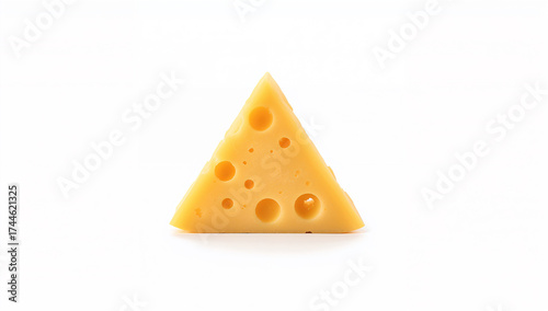 Yellow Swiss Cheese Wedge dairy