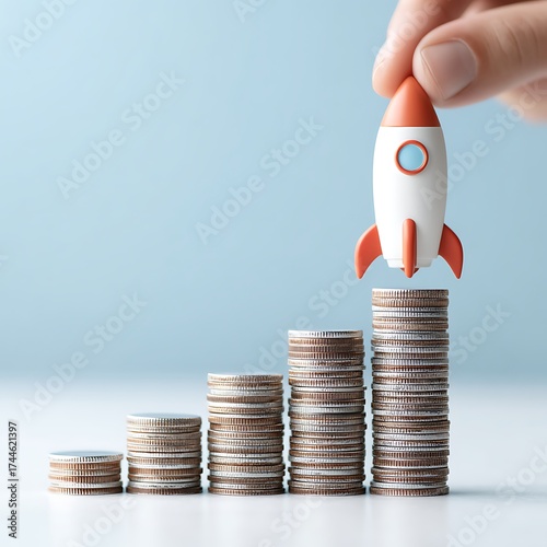 High growth startup valuation trends in business modern office environment infographic viewpoint