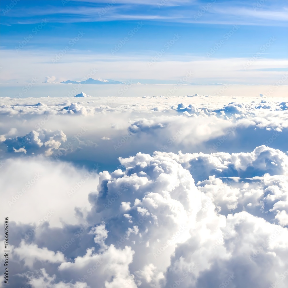Fototapeta premium Dramatic view of clouds and blue sky