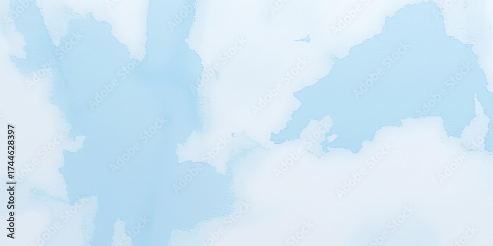 Obraz premium Subtle icy blue and white washes, textured paper grain visible, cold, winter background