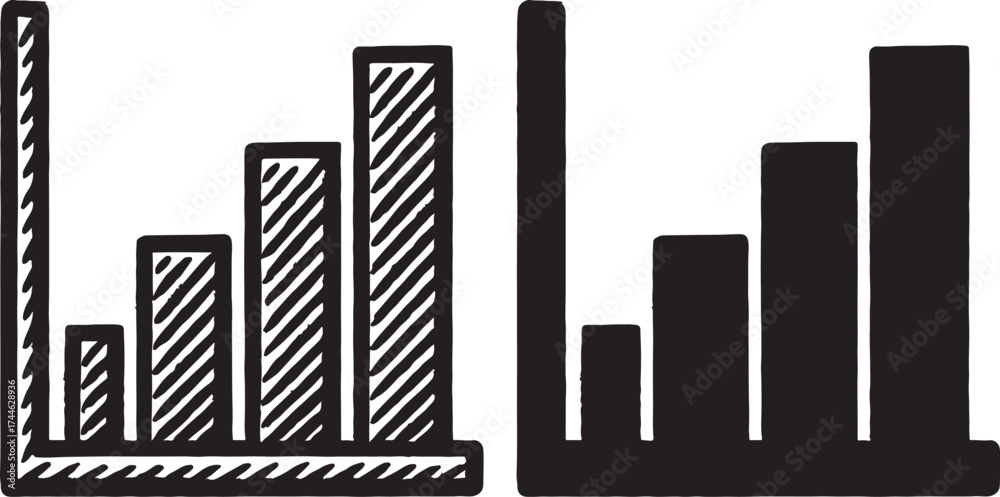 Fototapeta premium Abstract geometric shapes and lines in a dynamic composition silhouette