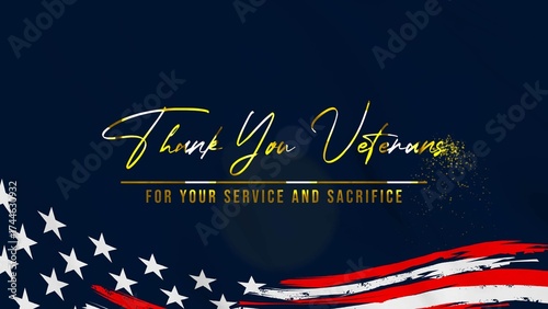 thank you veterans thank you veterans for your service and sacrifice design concept 
,templates for poster, cover, banner, social media