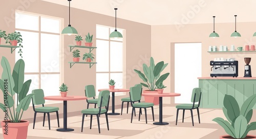 Modern interior design featuring luxury furniture in a living room and dining room combo with a wooden table, stylish chairs, and excellent natural light