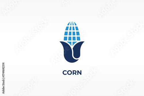 CORN vector, icon or logo sign isolated symbol illustration