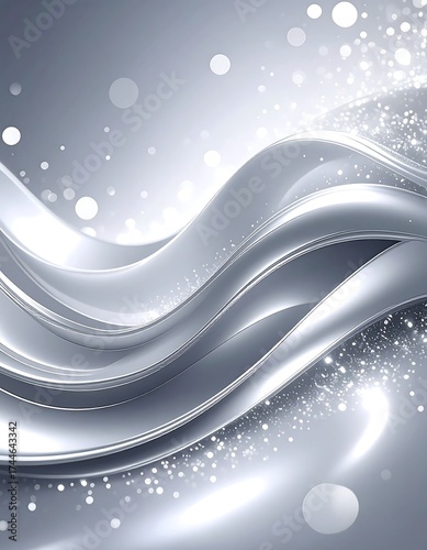 Elegant abstract wavy design in pearlescent shades