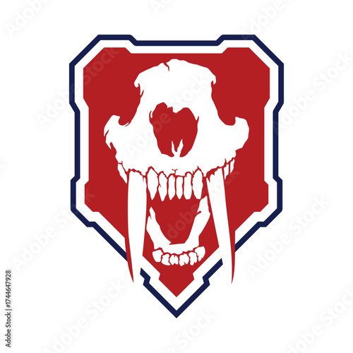 sabretooth skull design