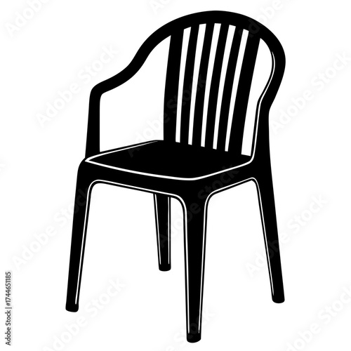 black and white chairs