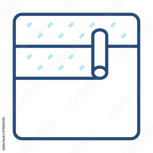 Wallpaper Icon Color Outline Style. Vector Illustration Design