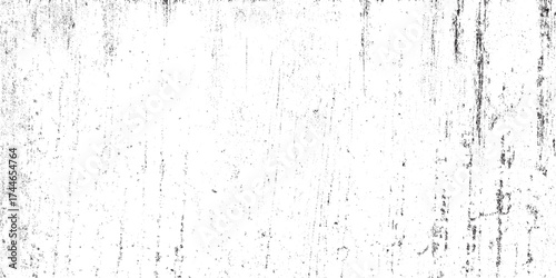 Abstract Black and White Grunge Texture Overlay, Distressed Scratched Surface Vector Background