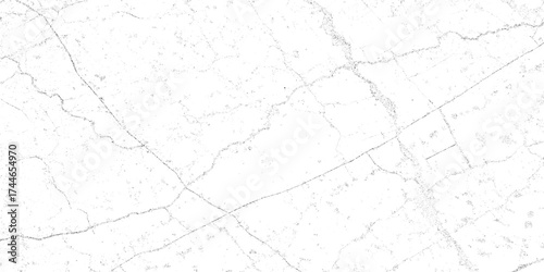 Abstract White Cracked Surface with Black Grunge Veins Texture
