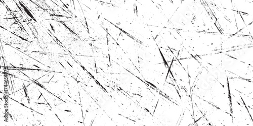 Abstract Black and White Grunge Texture with Scratched Distressed Overlay Pattern